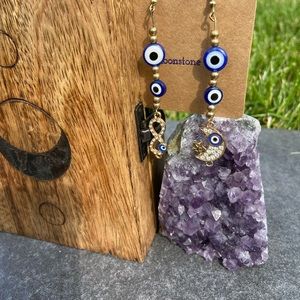 Handmade Evil Eye Earrings